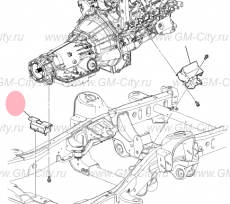 Опорный узел акпп Cadillac Escalade ІІІ