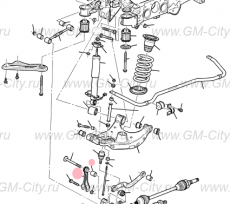 Рычаг задний воспомагательный Cadillac SRX ІІ