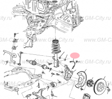 Датчик abs передний Cadillac SRX ІІ