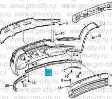 Спойлер переднего бампера правый Chevrolet Captiva C140