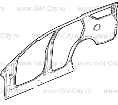 Панель боковая правая Cadillac SRX І