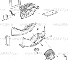 Проводка вентилятора салона Cadillac SRX І