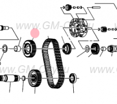 Шестерня цепи раздаточной коробки Cadillac Escalade ІІІ