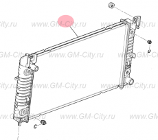 Радиатор охлаждения Cadillac Escalade ІІІ