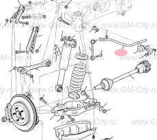 Стабилизатор устойчивости задний Cadillac CTS ІІІ