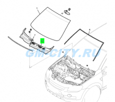 Панель лобового стекла левая Chevrolet Captiva C100
