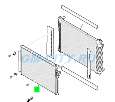 Радиатор кондиционера Chevrolet Captiva C100