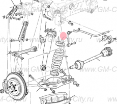 Стойка заднего стабилизатора Cadillac ATS