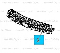 Решетка радиатора верхняя Chevrolet Malibu