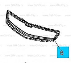 Молдинг нижней решетки радиатора Chevrolet Malibu