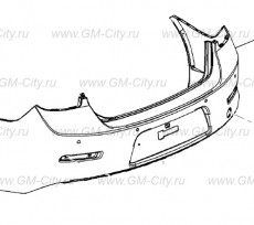 Крышка облицовочного заднего бампера Chevrolet Malibu