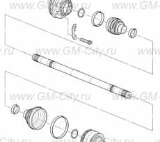 Вал приводной задний правый Cadillac ATS