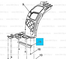 Отражатель воздушный передний Chevrolet Malibu