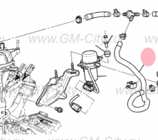 Шланг вакуумный Cadillac SRX ІІ