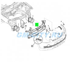 Панель передняя Chevrolet Captiva C100
