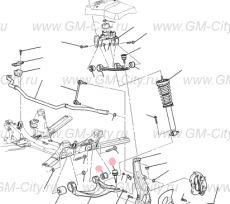 Рычаг передний нижний правый Cadillac CTS ІІ