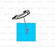 Ручка наружная передней боковой двери Chevrolet Malibu