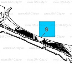 Панель решетки воздушного впуска Chevrolet Malibu