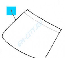 Стекло лобовое (тонир.+датч. дождя+подогрев) Chevrolet Captiva C100