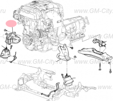 Кронштейн двигателя правый Cadillac CTS ІІІ