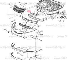 Усилитель бампера переднего Chevrolet Volt I