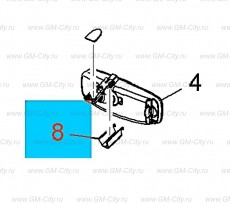 Крышка жгута электропроводов внутреннего зеркала заднего вида Chevrolet Malibu