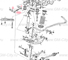 Рычаг задний поперечный Cadillac SRX ІІ