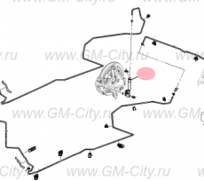 Шланг тормозной задний Cadillac ATS