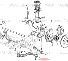 Рычаг передний правый Cadillac CTS ІІІ