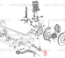Рычаг передний нижний правый Cadillac CTS ІІІ