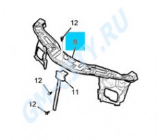 Панель передняя верхняя Chevrolet Captiva C100