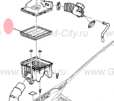 Фильтр воздушный Cadillac SRX ІІ