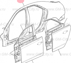 Панель боковая правая Cadillac CTS ІІ