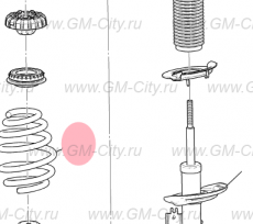 Пружина передняя Cadillac SRX ІІ