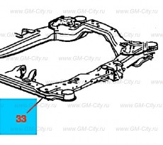 Рама трансмиссии и передней подвески Chevrolet Malibu