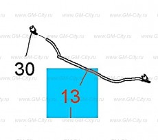 Шланг сопла омывателя ветрового стекла Chevrolet Malibu