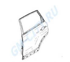 Дверь задняя правая Chevrolet Captiva C140