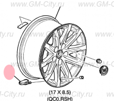 Датчик давления в шинах Cadillac CTS ІІІ