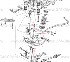 Стойка заднего стабилизатора Cadillac SRX ІІ