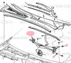 Трапеция стеклоочистителя Cadillac CTS ІІ