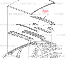 Панель крыши Chevrolet Volt I