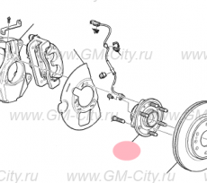 Ступица передняя Cadillac Escalade IV