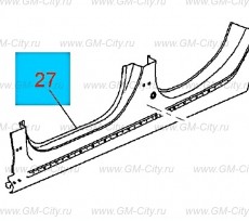 Панель боковая кузова нижняя Chevrolet Malibu