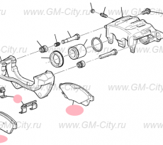 Колодки тормозные передние (комплект 4 шт) Cadillac SRX ІІ