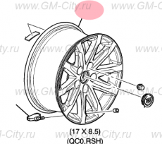 Диск алюминиевый Cadillac CTS ІІІ