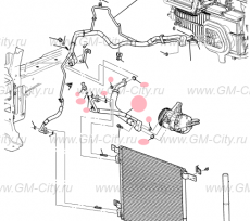 Шланг компрессора кондиционера Cadillac SRX ІІ