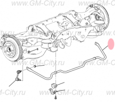 Стабилизатор устойчивости задний Cadillac CTS ІІ