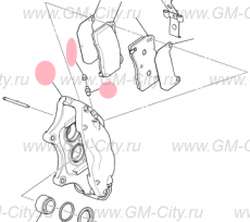 Суппорт передний левый (без колодок) Cadillac ATS