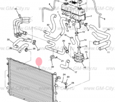 Радиатор охлаждения Chevrolet Volt I