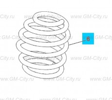 Пружина передней стойки амотртизатора Chevrolet Malibu